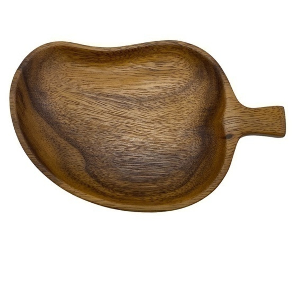 Royal Acacia Wooden Handcrafted Dish Trinket Dishj